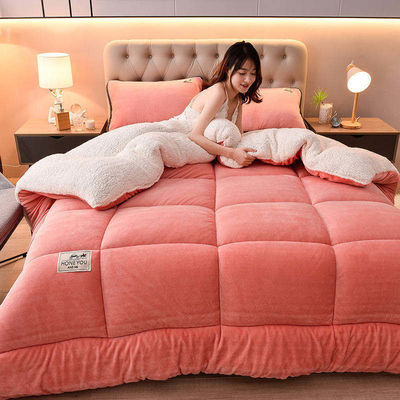 Knitted Solid Color Oeko-Tex Comforter Edredon Customizable Teenage Twin Bedding Set