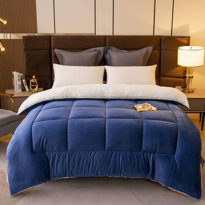 Knitted Solid Color Oeko-Tex Comforter Edredon Customizable Teenage Twin Bedding Set