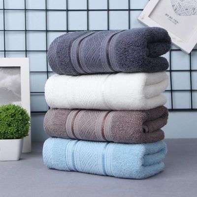 100% Organic Cotton Rectangle Bath Towels Set for Home Hotel Commercial White Linen