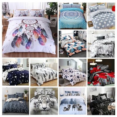 3PCS Customized Colors Luxury Duvet Cover Set 100% Cotton Designer Bedding Set