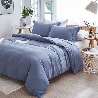 200TC Thread Count Custom Colorful Hotel Bed Sheet Comforter Set with Cotton Filling