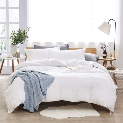 200TC Thread Count Custom Colorful Hotel Bed Sheet Comforter Set with Cotton Filling
