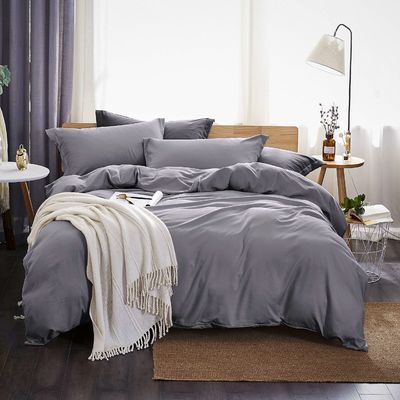 200TC Thread Count Custom Colorful Hotel Bed Sheet Comforter Set with Cotton Filling