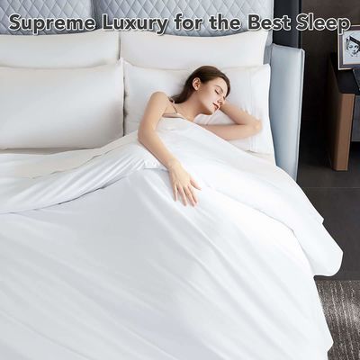 Luxury 5 Star Hilton Bedding Set Linen in 400TC Solid Pattern with Custom Duvet Cover