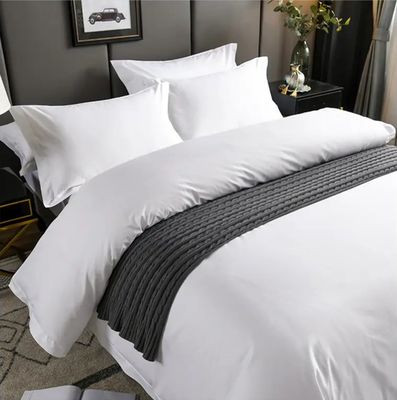 Custom Duvet Cover and Sheet White 100% Cotton Bedding Set for Luxury Hotel Comfort