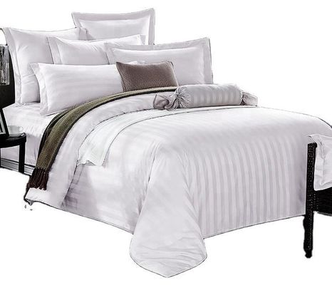 Hotel Bedding Bolster Pillow Single Double Queen King Cotton/CVC 40S 1and 3cm Stripe