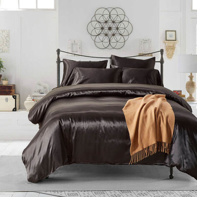 Custom Silk Bedding Set with 3 pcs King Size Bed Covers and 133 * 72 Fabric Density