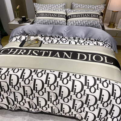 Wedding Four-piece Kit 100% Polyester 3D Printed Luxury King Size Bedding Set for Your