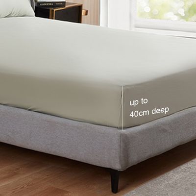 4-piece Nondisposable Plain Dyed Bamboo Lyocell Bedding Set with Solid Color Print