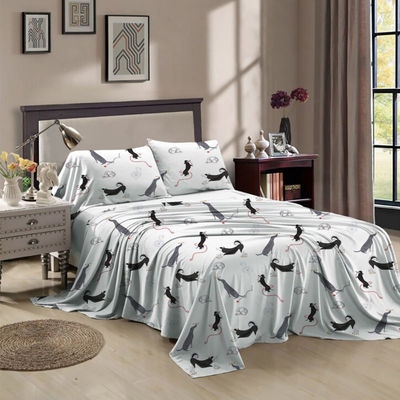 100% Polyester Multi Size Custom Printed Sheet Set for Queen Size and King Fitted Sheet