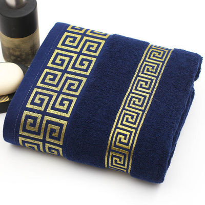 Hotel Customized 32S Pure Cotton Bath Towel with High Absorbency and Jacquard Design