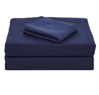 32 Fabric Count Microfiber Sheets Set with Duvet Cover Fitted Sheet and 2 Pillowcases