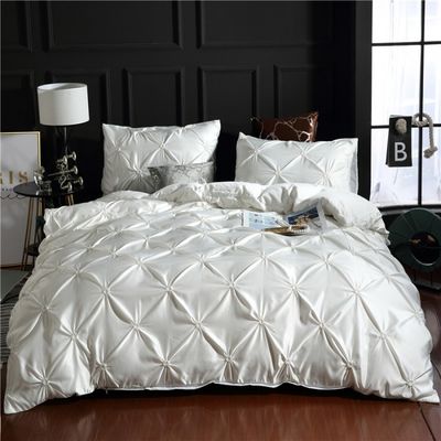 3d Luxury Style Hotel Home White Euro Duvet Cover With Pillowcase Cover 3pcs Bedding Set
