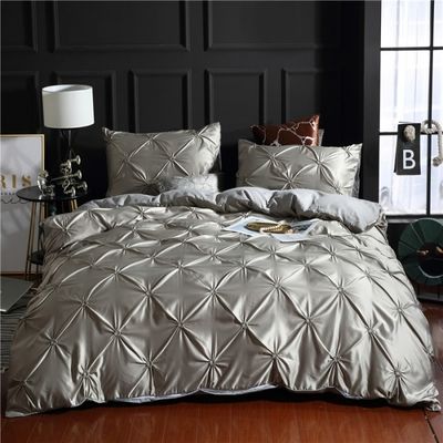 3d Luxury Style Hotel Home White Euro Duvet Cover With Pillowcase Cover 3pcs Bedding Set