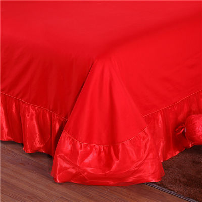 Bedding Set Luxury Wedding 100% Cotton 200TC Bed Sheet Quilt Bedding Anti-Pull Set