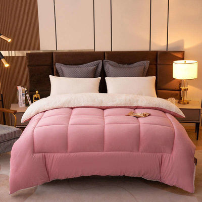 Light Pink Solid Oeko-Tex Comforter Edredon Teenage Twin Bedding Set Luxury Bed Sheets