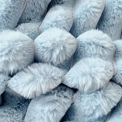 Wedding Four-piece Kit Design Rabbit Faux Fur Fluffy Plush Four-piece Bedding Set