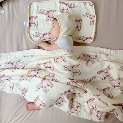 Pattern Style Baby Bamboo Cotton Gauze Bath Newborn Quilt Set for Class A Cot Bedding