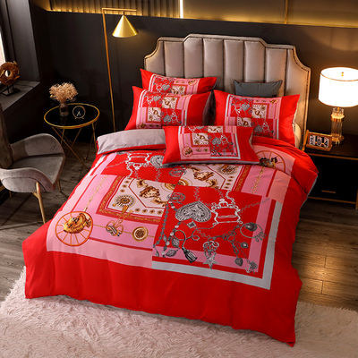 Custom Design Breathable Polyester Fiber Luxury Single Bed Sheet Set For Baby Luxury
