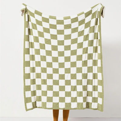 Functional Embroidered Throw Blanket 100% Polyester for Bed Sofa in Autumn Winter QPG