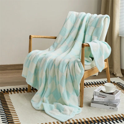 Functional Embroidered Throw Blanket 100% Polyester for Bed Sofa in Autumn Winter QPG