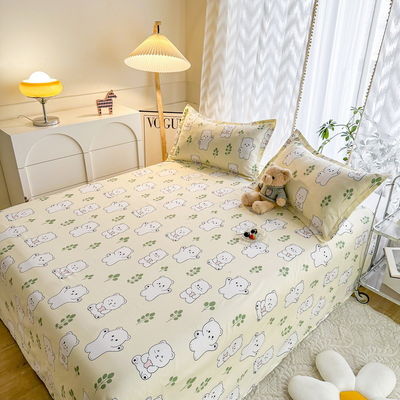 All Seasons Washed Cotton Printed Sheets Sabanas De Algodon for Age Group All 1-1.5kg
