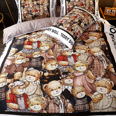 Cartoon Style 2023 Baby Bedsheets Bedding Set for Kids made of 100% Polyester Fabric