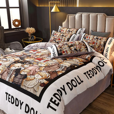 Cartoon Style 2023 Baby Bedsheets Bedding Set for Kids made of 100% Polyester Fabric
