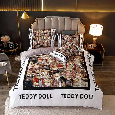 Cartoon Style 2023 Baby Bedsheets Bedding Set for Kids made of 100% Polyester Fabric