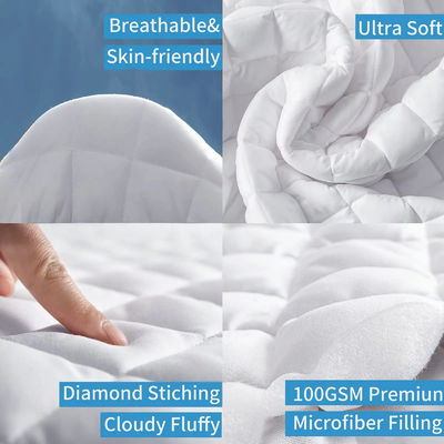 Solid Color Nondisposable Bed Protector for a Healthy and Clean Sleeping Environment