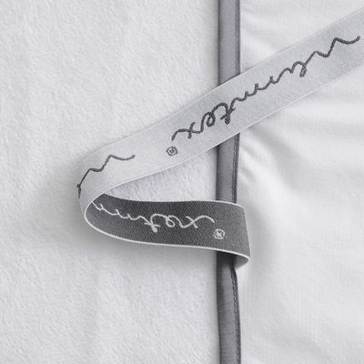 Customised Size Solid White Color Waterproof Terry Mattress Protector with Elastic Bands