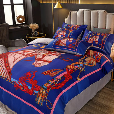 Home Luxury Bedding Set with Matching Curtains and Customizable Duvet Cover