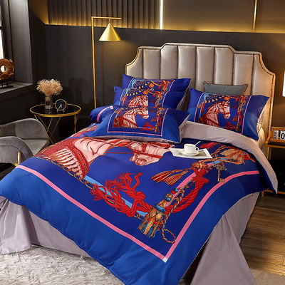 Home Luxury Bedding Set with Matching Curtains and Customizable Duvet Cover