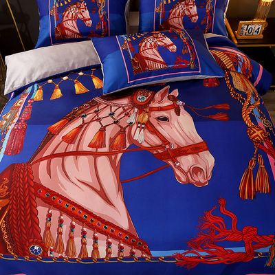 Home Luxury Bedding Set with Matching Curtains and Customizable Duvet Cover