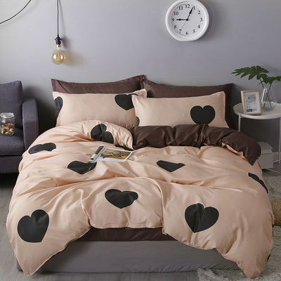 Customized Size Cartoon Cotton-Pure 4 Piece Bed Set for Children in Student Dormitory