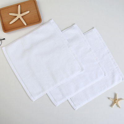 ALL Age Group Rectangle 100% Cotton White Small Square Face Towel for Luxury Hotel