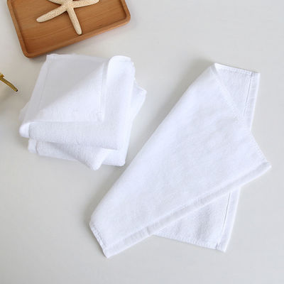 ALL Age Group Rectangle 100% Cotton White Small Square Face Towel for Luxury Hotel