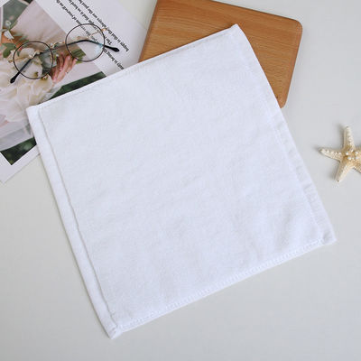 ALL Age Group Rectangle 100% Cotton White Small Square Face Towel for Luxury Hotel