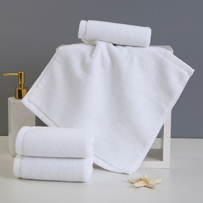 ALL Age Group Rectangle 100% Cotton White Small Square Face Towel for Luxury Hotel