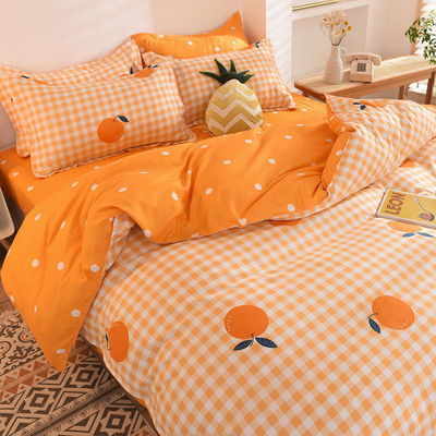 Polyester Bedding Set in Customized Color with Flat Sheet Duvet Cover and Pillowcase