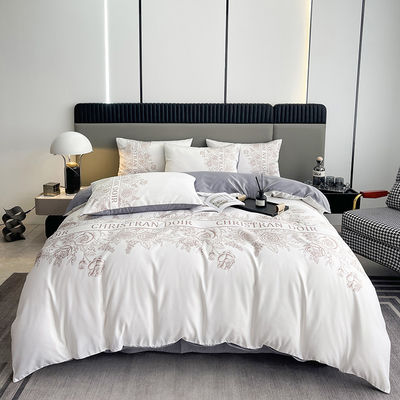 4 Pcs King Size Bedding Set 100% Polyester Luxury Designer Duvet Cover Yes Customized