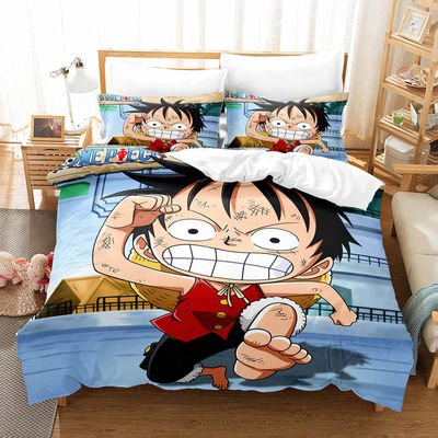 1.8m Bed Linen Sets with Custom Photo Printing 3D Cartoon Characters and 40 Fabric Count