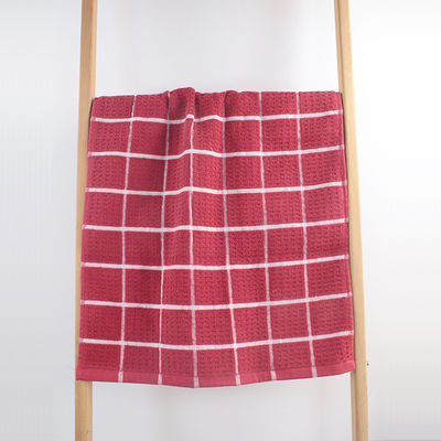Highly Durable 100% Cotton Solid Jacquard Terry Towel Custom Jacquard Cleaning Towel