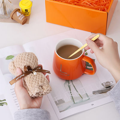 Antimicrobial Ceramic Wedding Souvenirs Multiple Colors High Aesthetic Towel Water Cups
