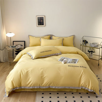 Reactive Printing Luxury Bed Sheets in Orange Color for Custom Size Utopia Bedding Set