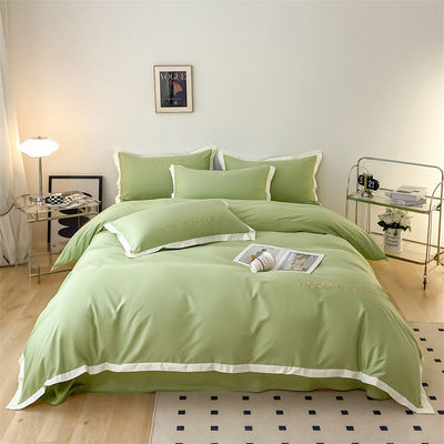 Customized Size 100% Cotton Bedding Sets 4 Piece Eco-Friendly Long Staple Bed Cover