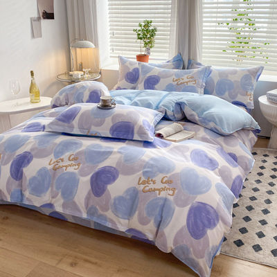 Wedding Four-piece Kit Bedding Duvet Quilt Cartoon Cotton Bed Set Luxury Bed Sheets