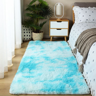 High Pile Height Polyester Tie Dyed Printed Carpet for Bedroom Living Room Study Room