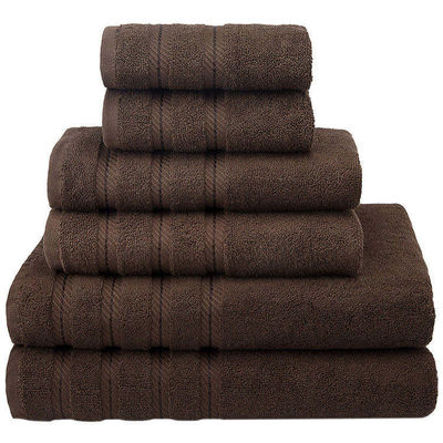 Custom Private Label Luxury Dobby Border 100% Cotton Towel for Adult Bathroom Shower