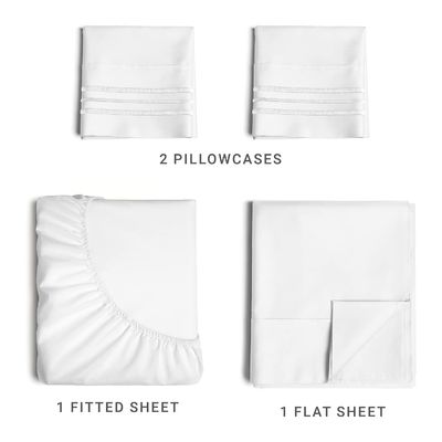 Customized Size Breathable Cooling 100% Polyester Bedding Set Bed Sheet in Multiple Colors